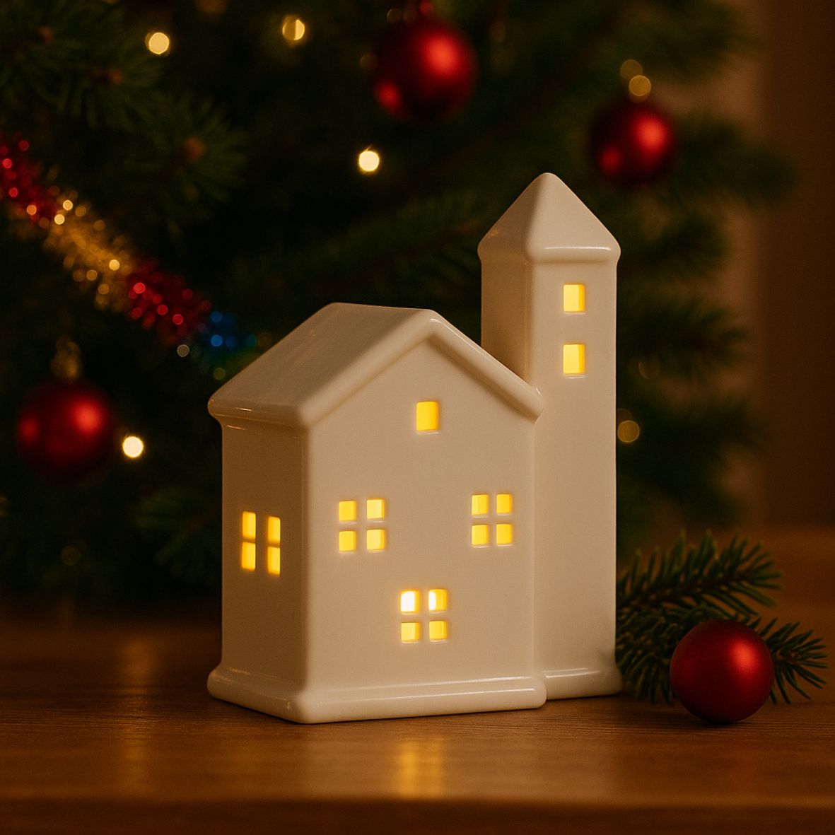 Maisons de Village de Noël Lumineuses – Céramique