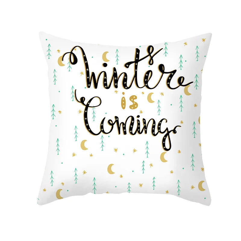 Housse de Coussin Noël – Blanc